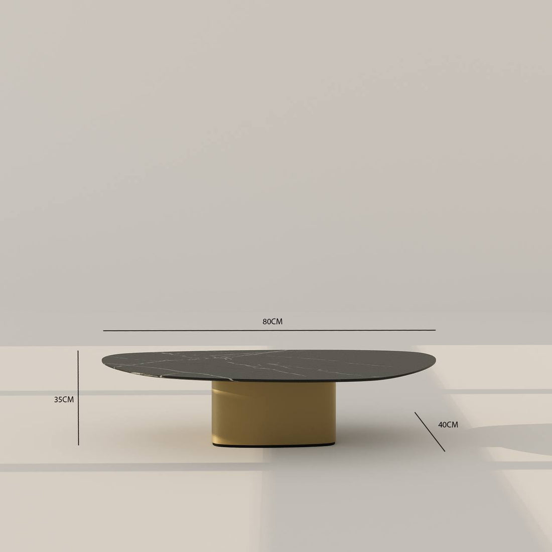 طاولة قهوة هايد / 80 × 40 سم