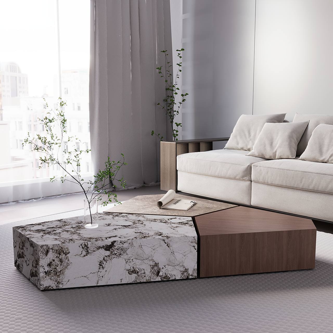 Qarov Coffee Table / 200 x 130 CM