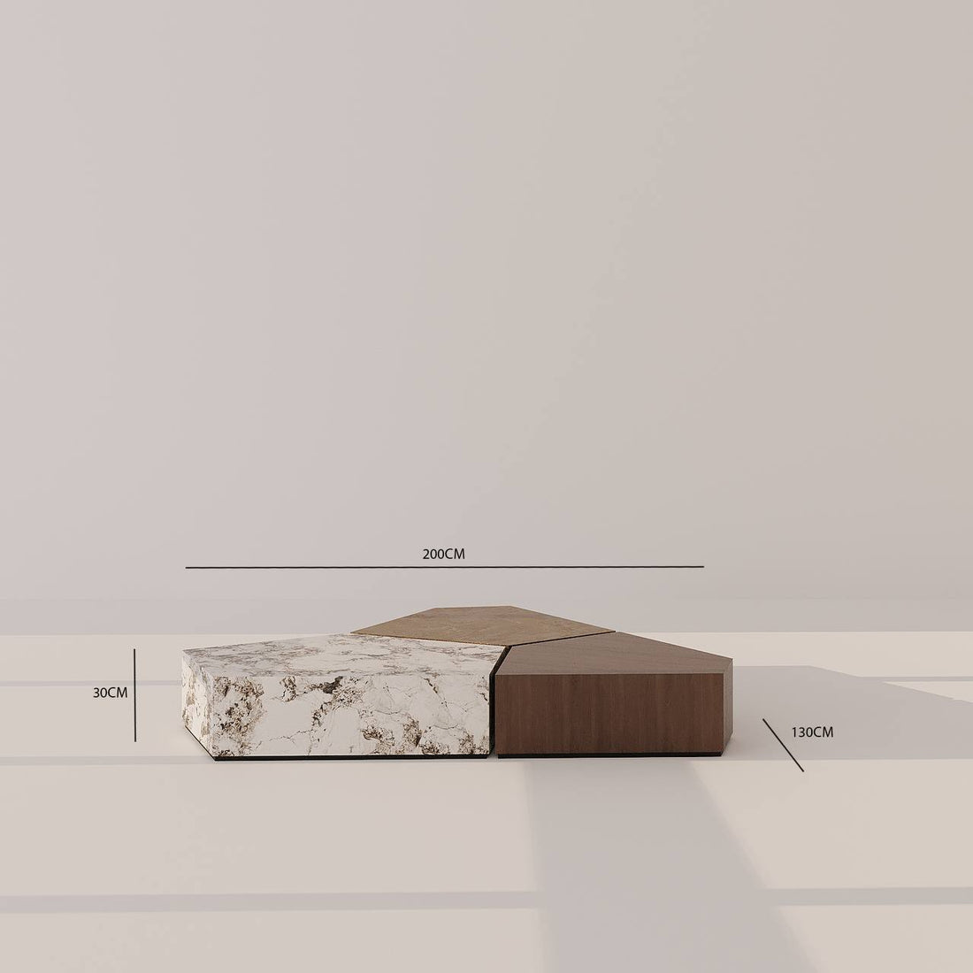 طاولة قهوة كاروف / 200 × 130 سم