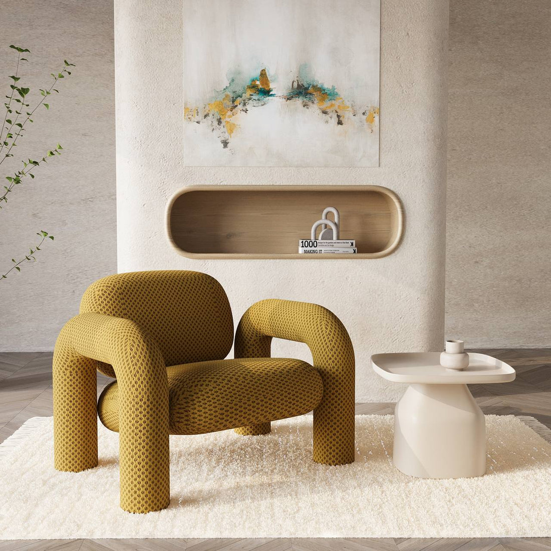 كرسي ديلانو بذراعين / 100 × 85 سم