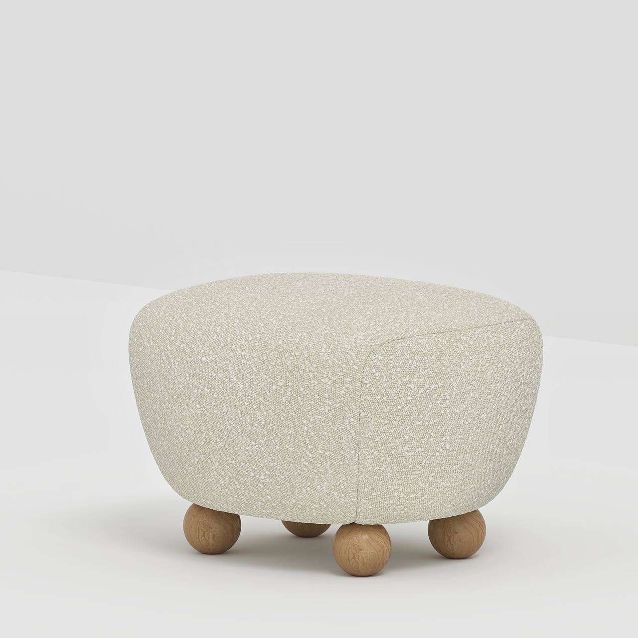 Plumby Stool / Beige Boucle