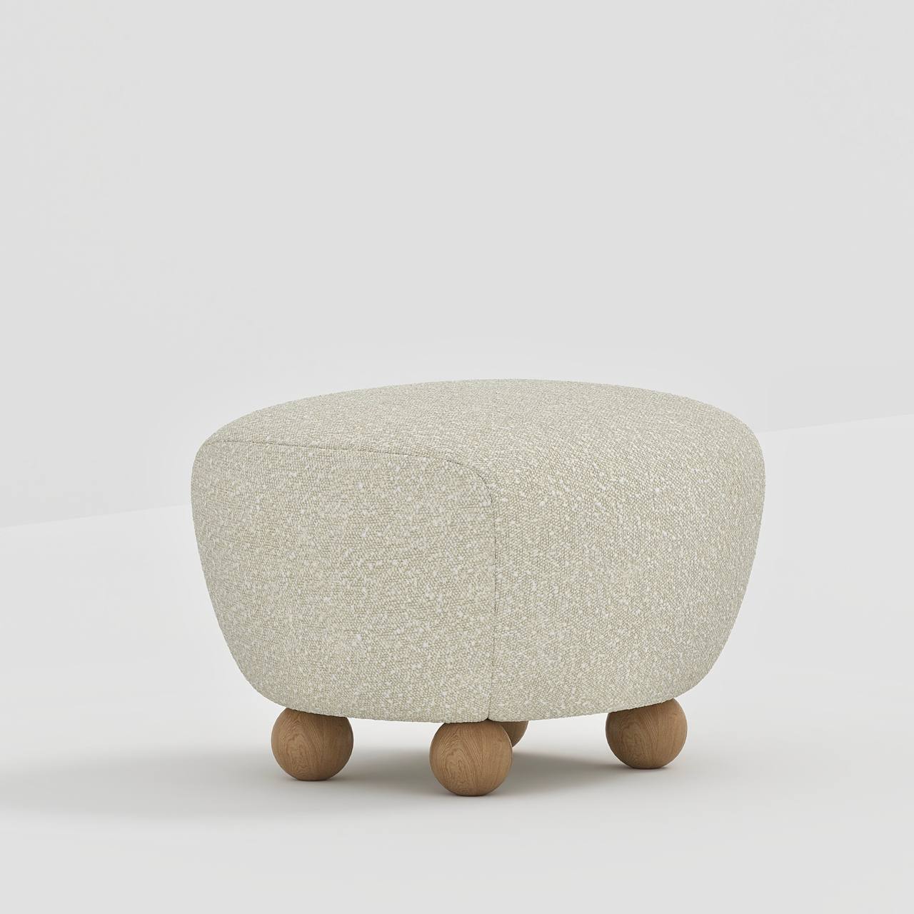 Plumby Stool / Beige Boucle