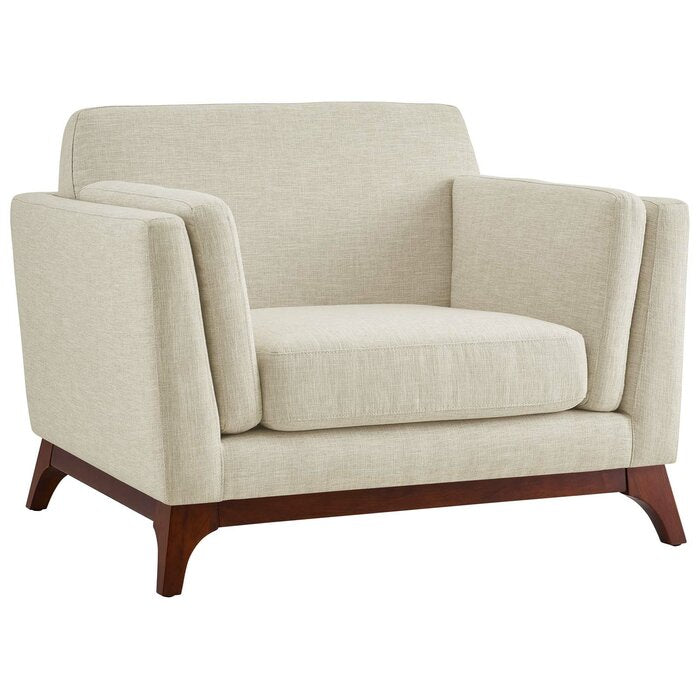 Raya Rustic Armchair / 108 CM x 89 CM Linen Upholstery