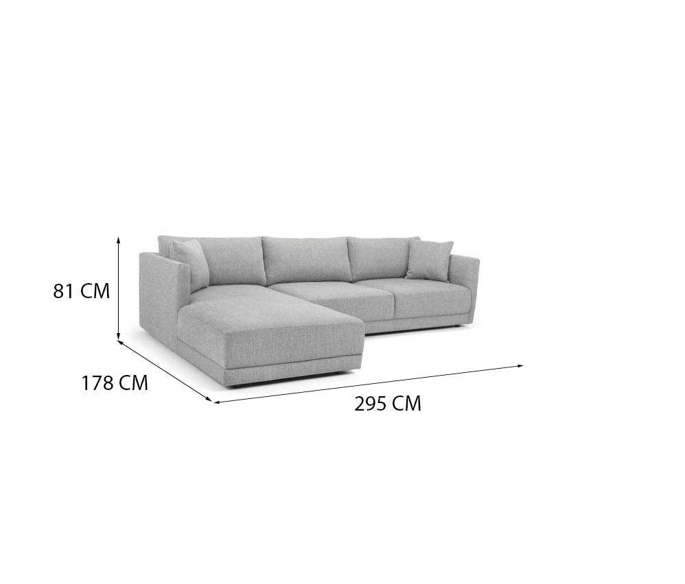 Rhodes 3S. Sectional / Jacquard Upholstery.