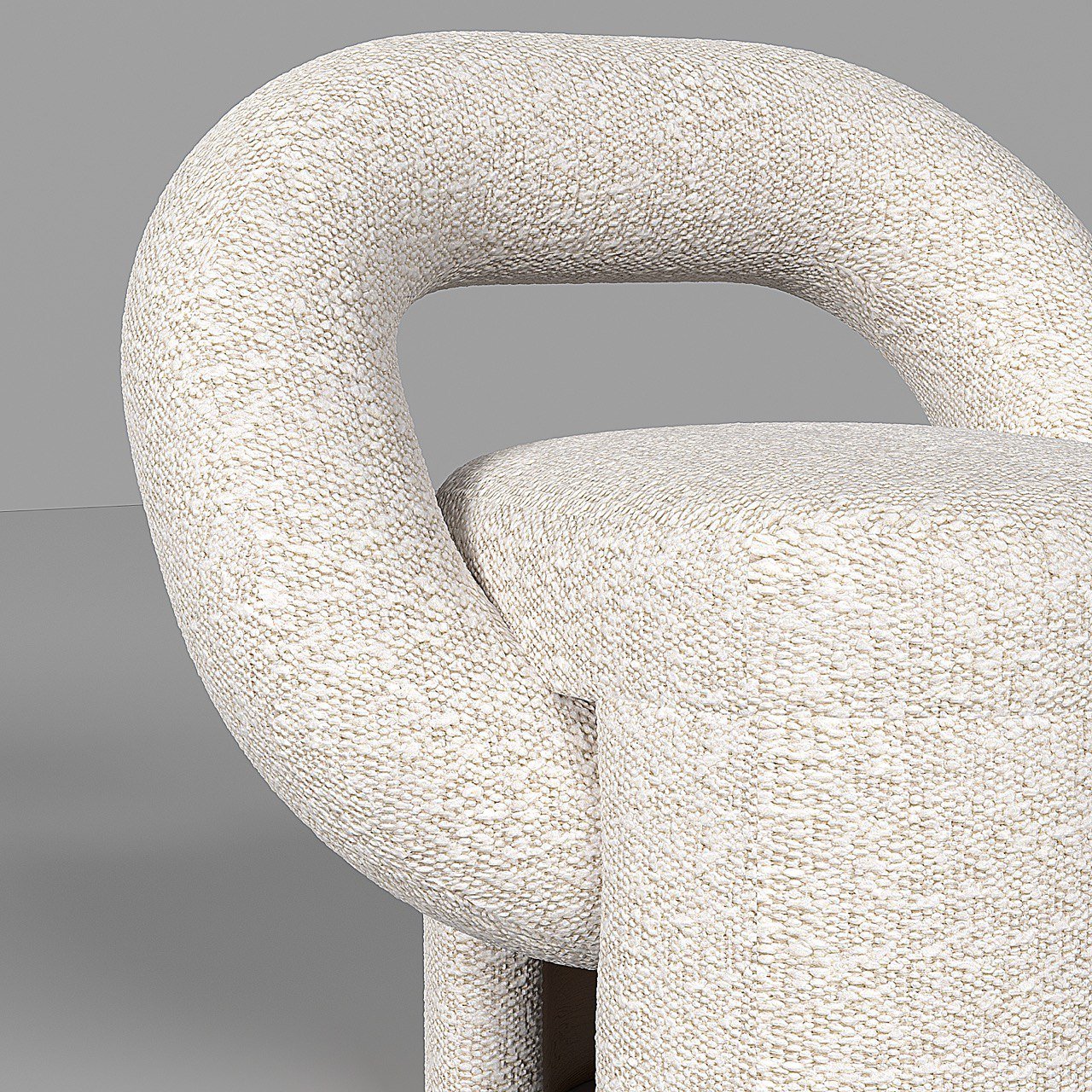 Ring Armchair / Off-White Boucle