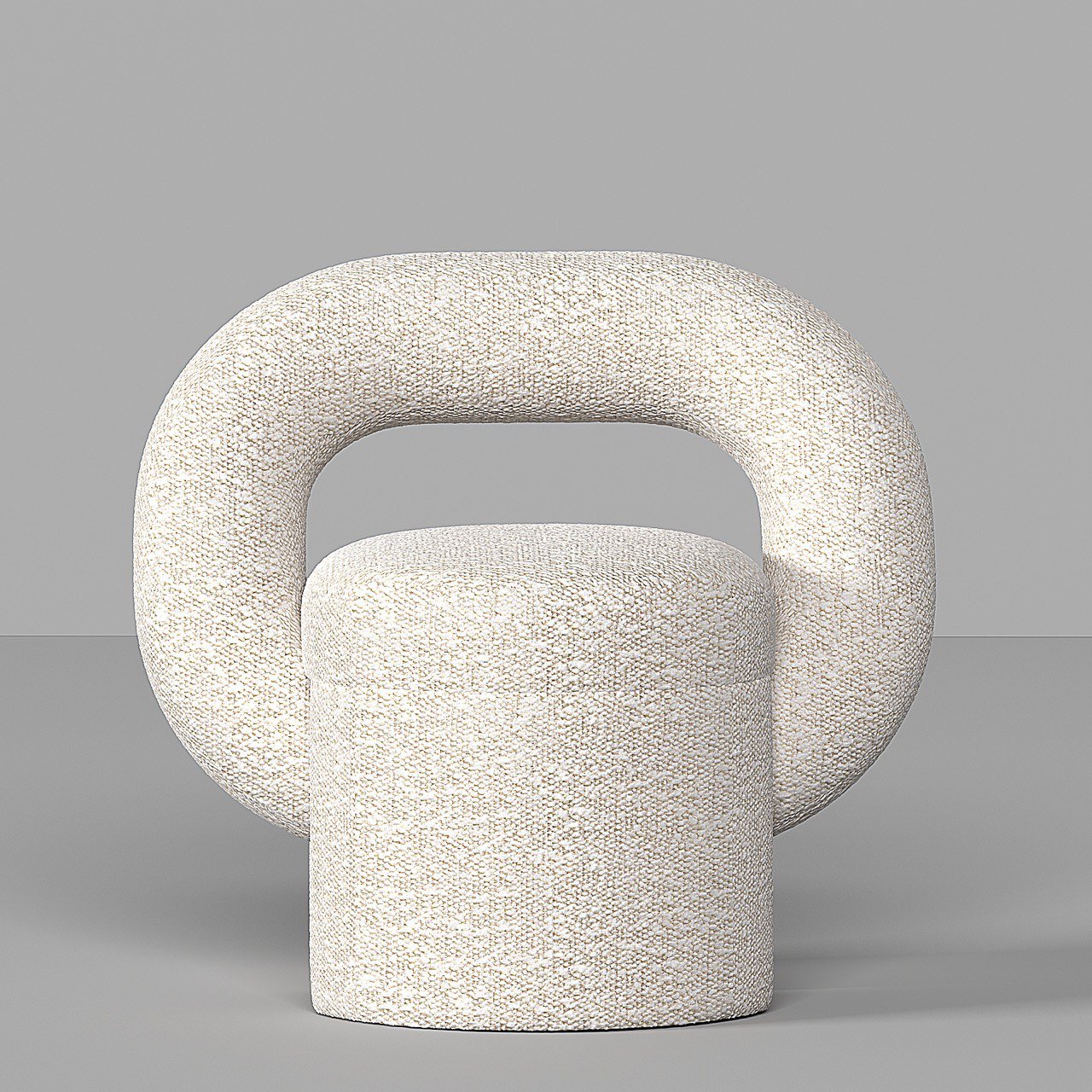 Ring Armchair / Off-White Boucle