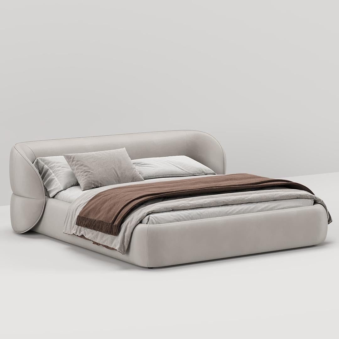 Riyu C.King Bed / Faux Premium Leather