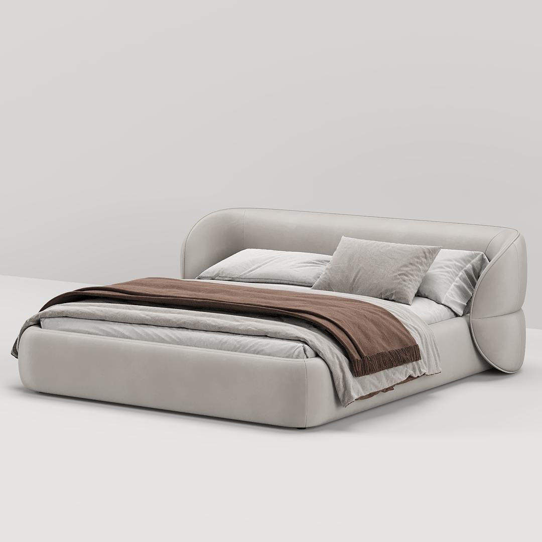 Riyu C.King Bed / Faux Premium Leather