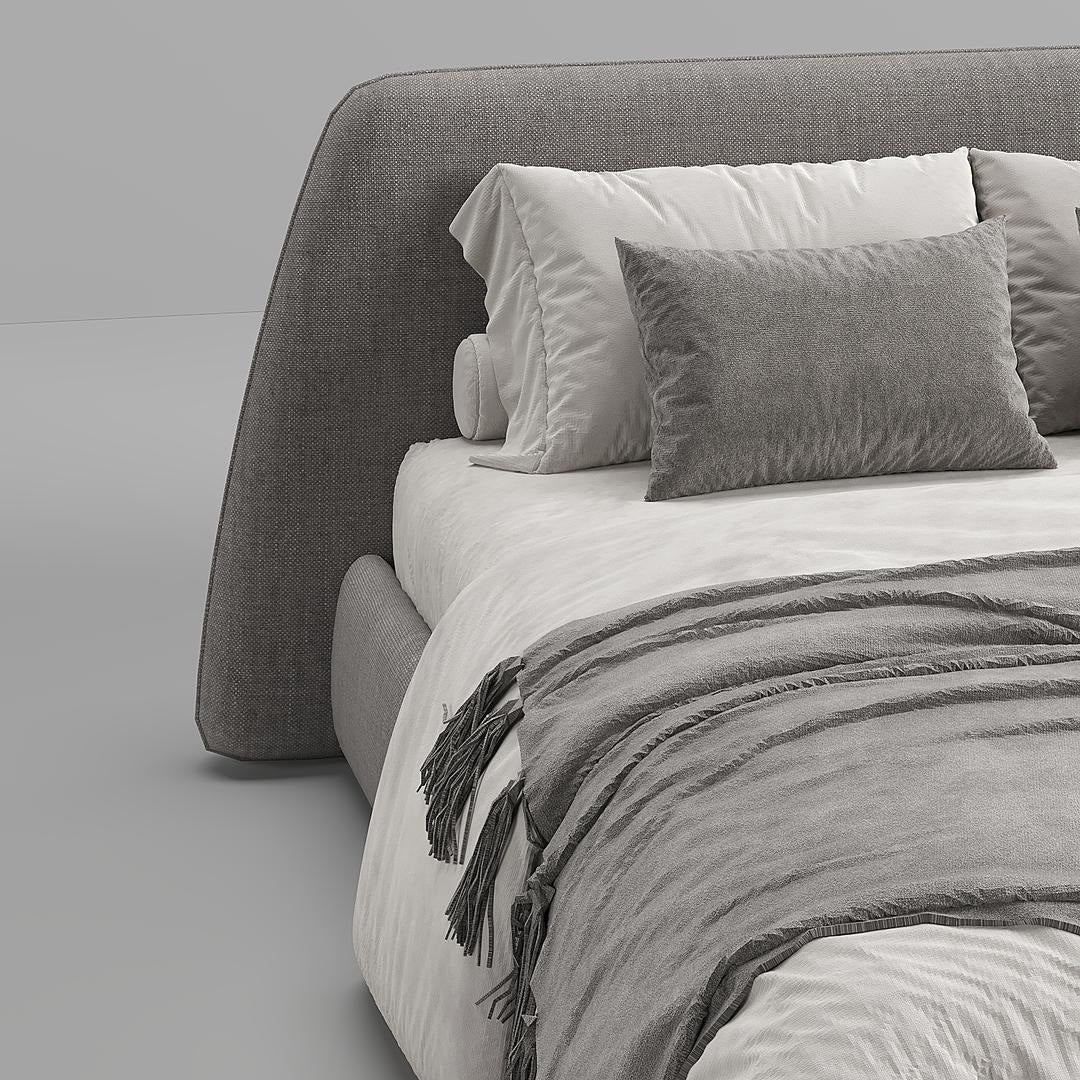 Rocco Bed / Gray Premium Linen