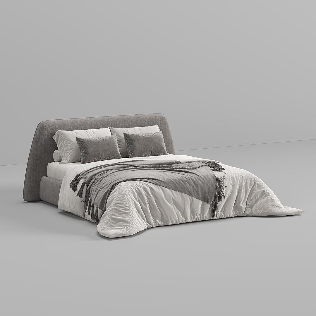 Rocco Bed / Gray Premium Linen