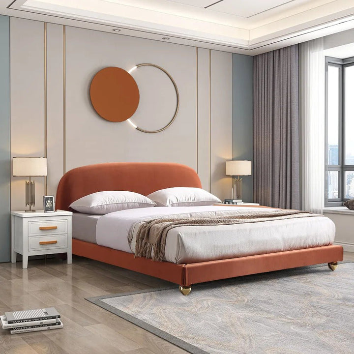 Savi Upholstered Bed / Velvet Upholstery