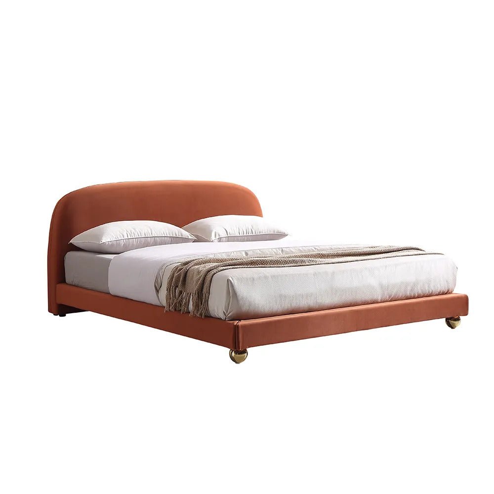 Savi Upholstered Bed / Velvet Upholstery