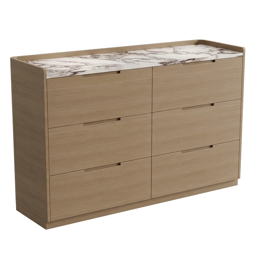 Sienna dresser right-angle view