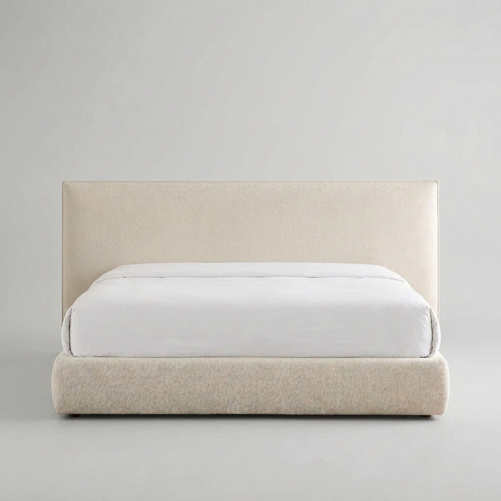 Soma bed, straight-on front view on a white background