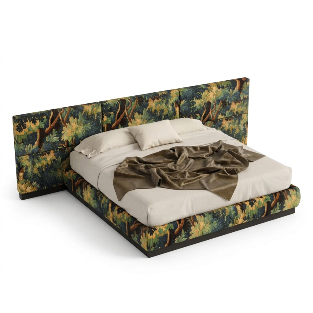 Sylvara bed from an elevated angle on a white background