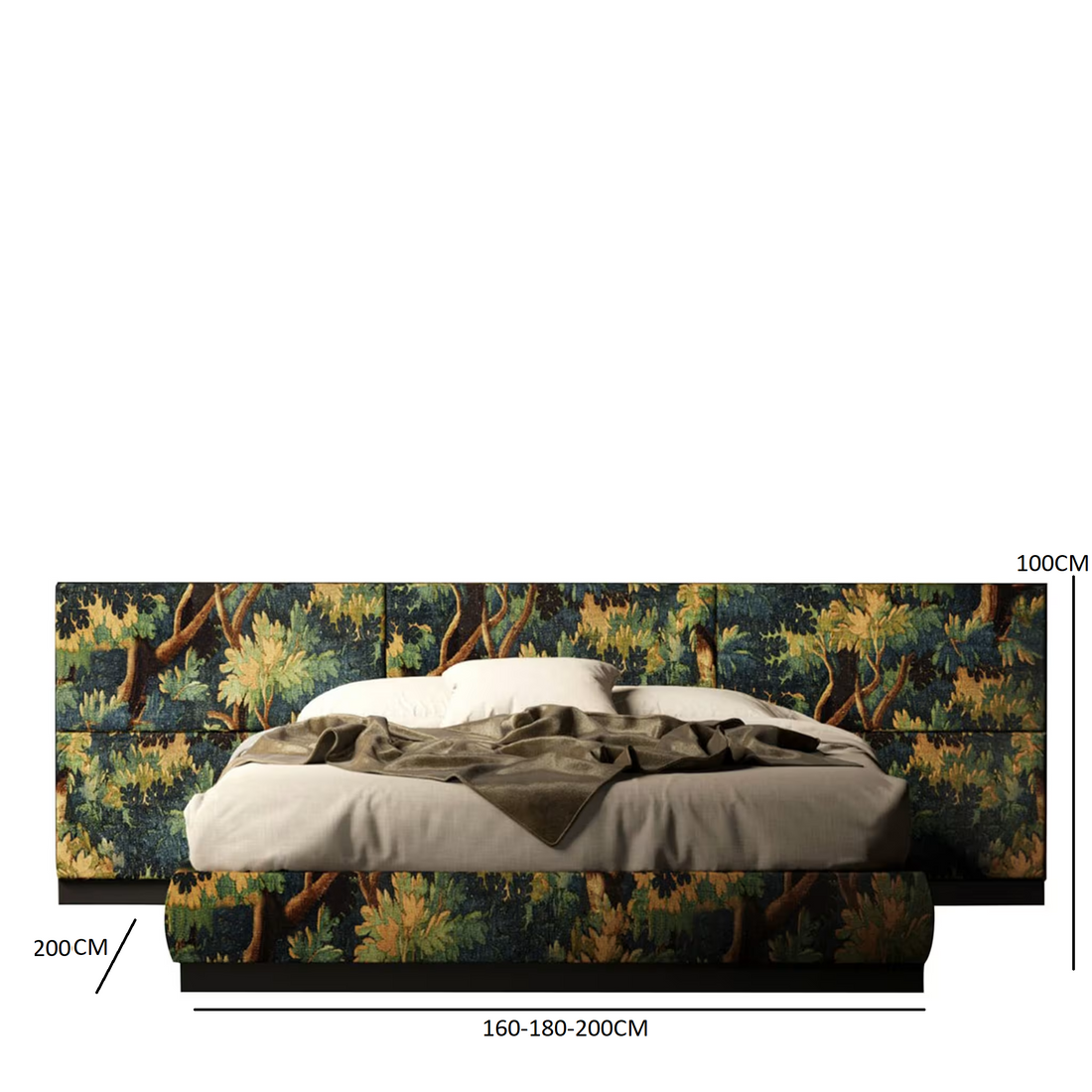Sylvara Botanical Upholstered Bed
