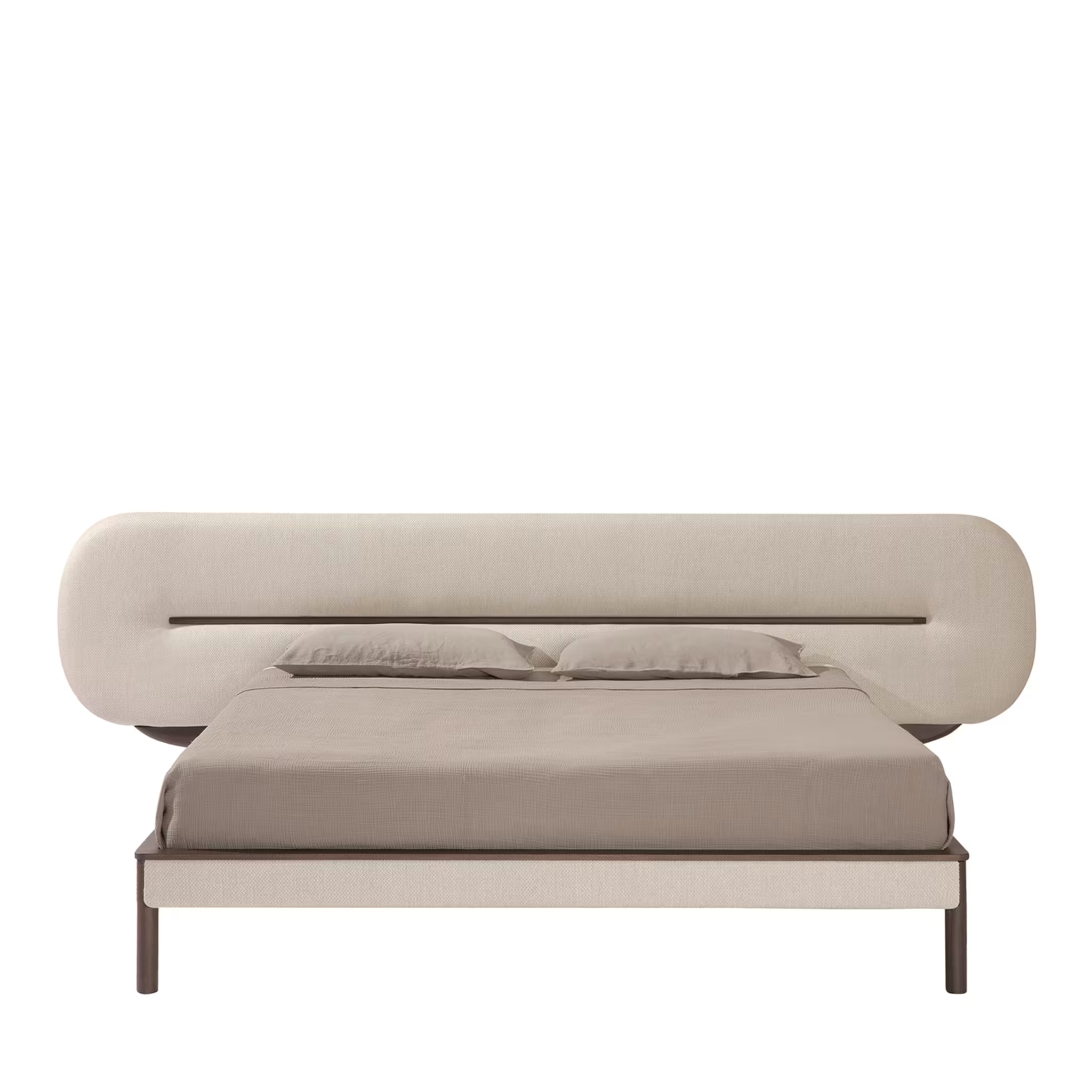 Liora Bed - Rounded Upholstered Headboard