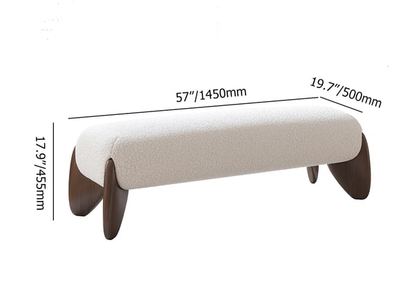 Valentina Boucle Bench