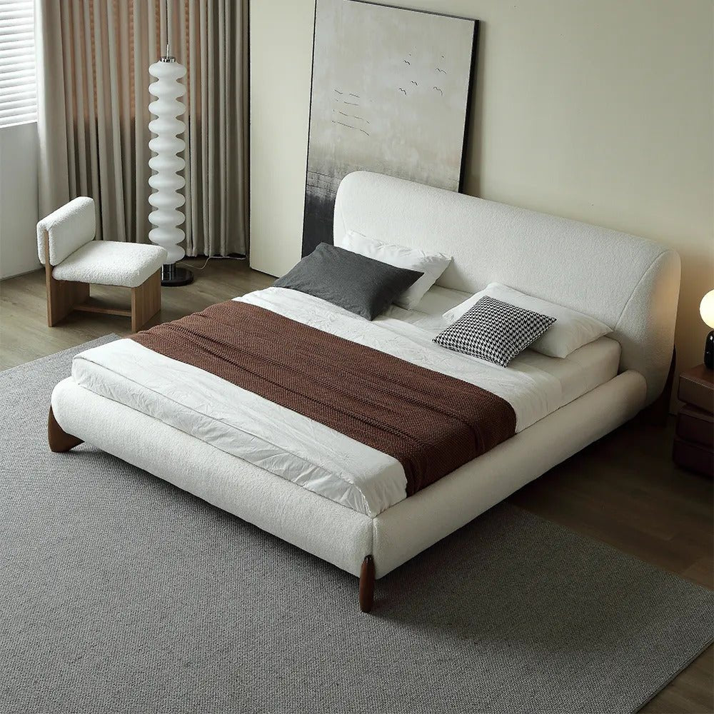 Valentina Platform Bed / Full Boucle