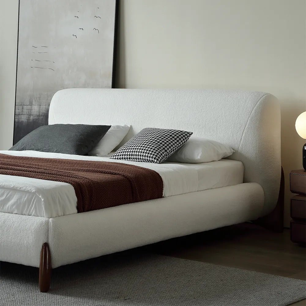 Valentina Platform Bed / Full Boucle