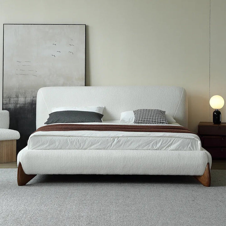 Valentina Platform Bed / Full Boucle