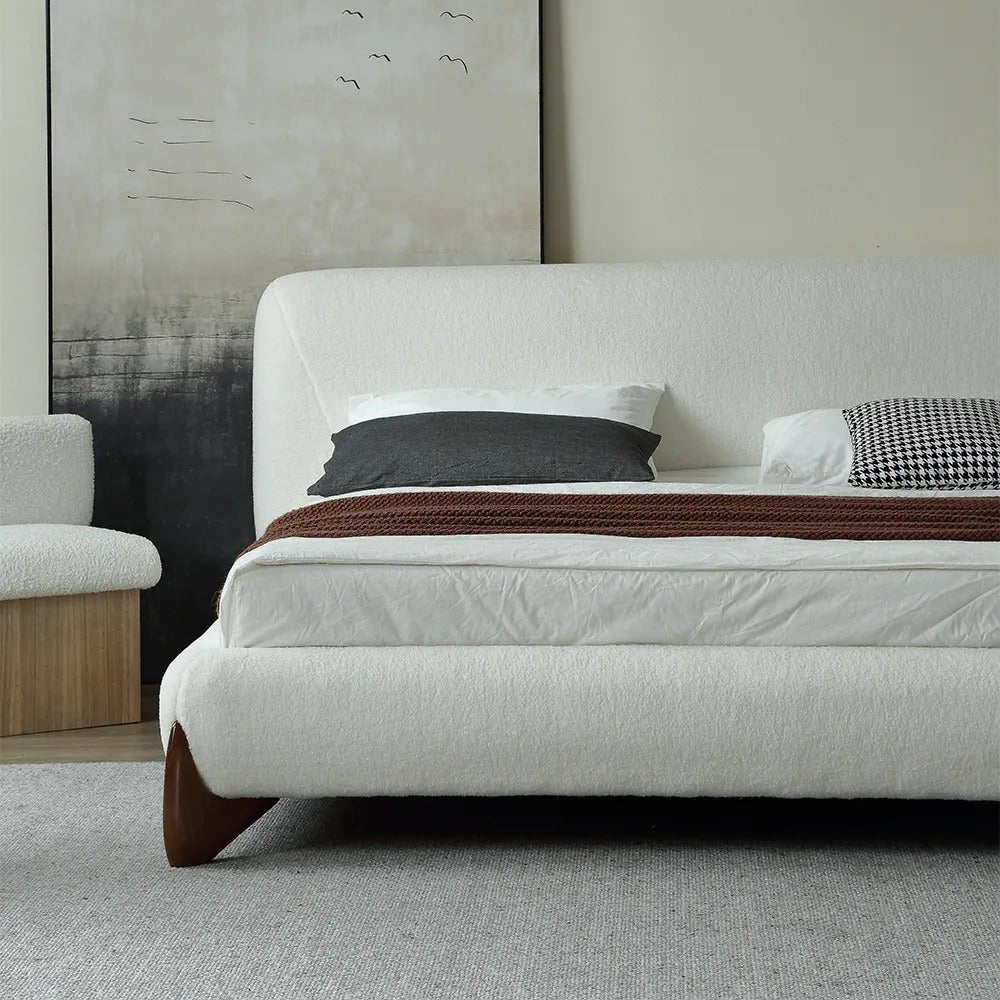 Valentina Platform Bed / Full Boucle