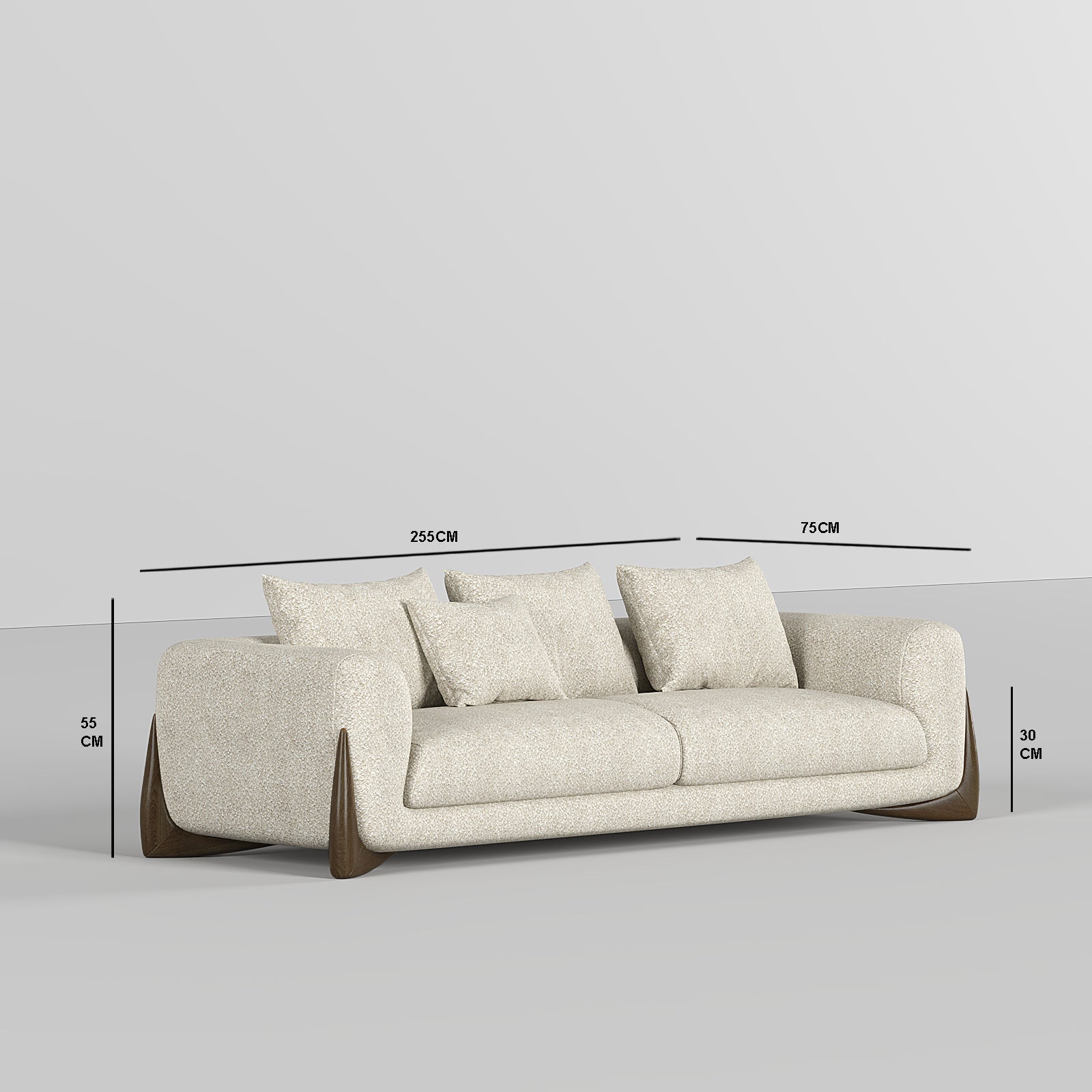 Valentina Sofa 2S / Beige Boucle