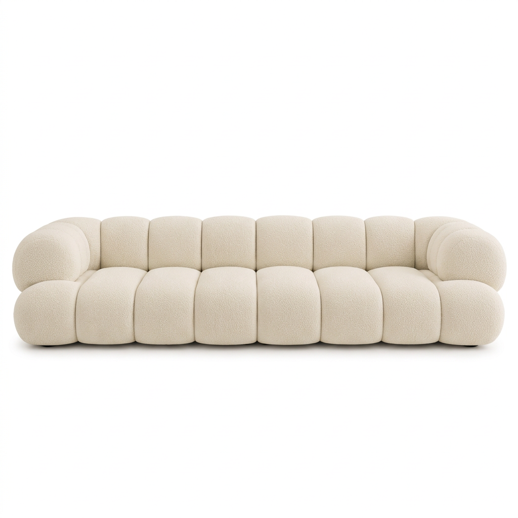 Viktor sofa, straight-on front view on a white background