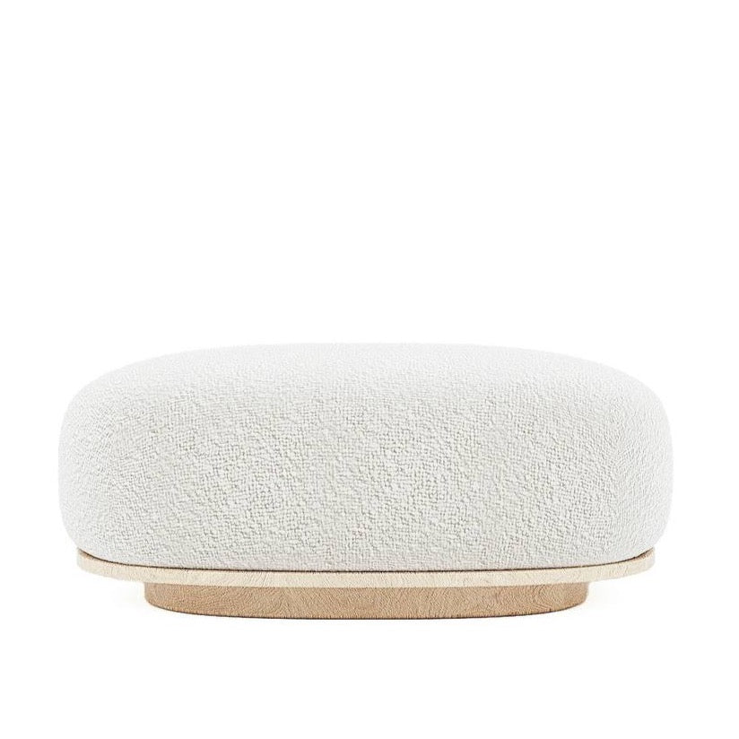 Dreamy Ottoman / White Boucle