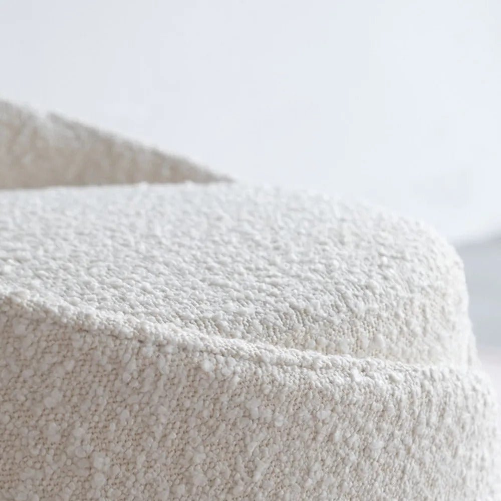 Wool Stool / Boucle Upholstery