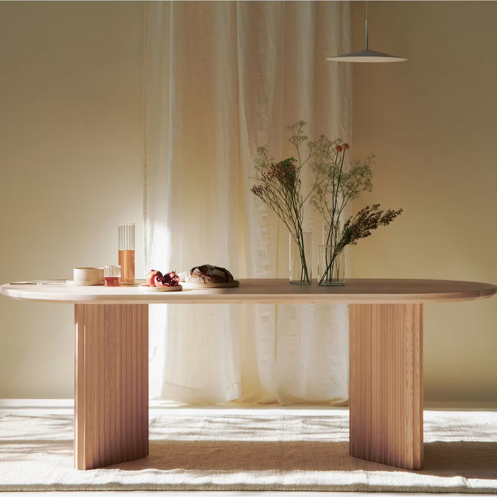 Avelin Natural Wood Dining Table