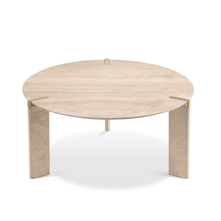 Elvara Beige Round Dining Table