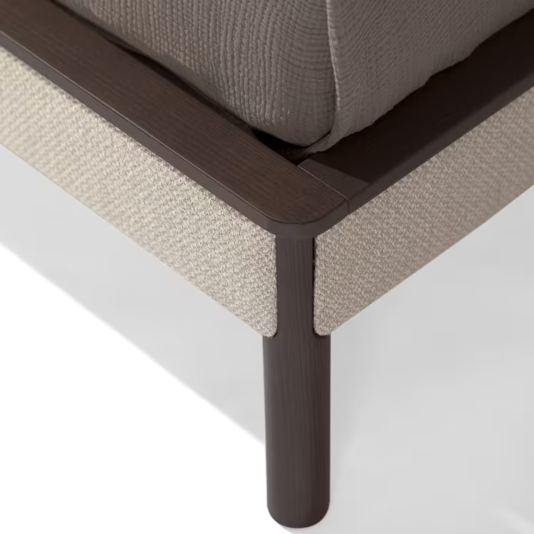Liora Bed - Rounded Upholstered Headboard